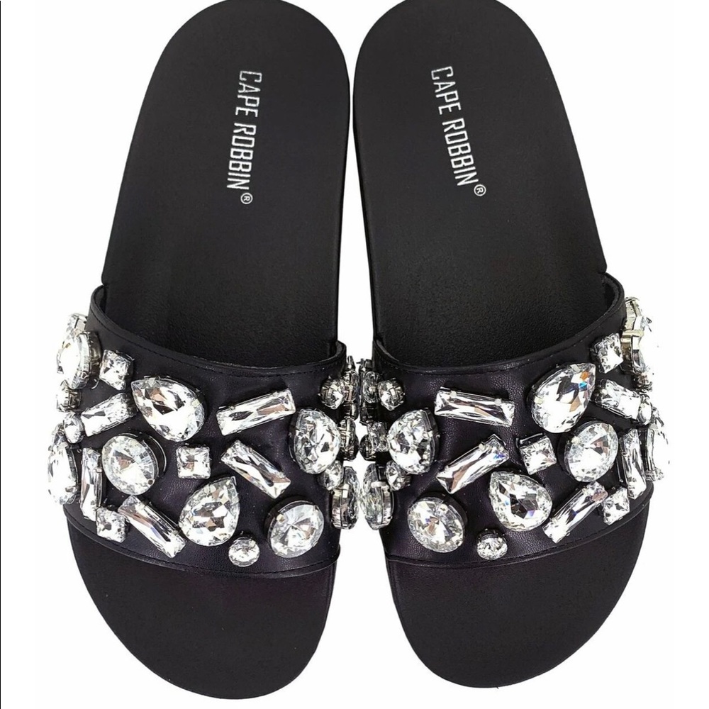 Diamond studded flat slides